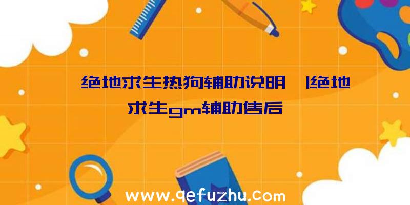 「绝地求生热狗辅助说明」|绝地求生gm辅助售后